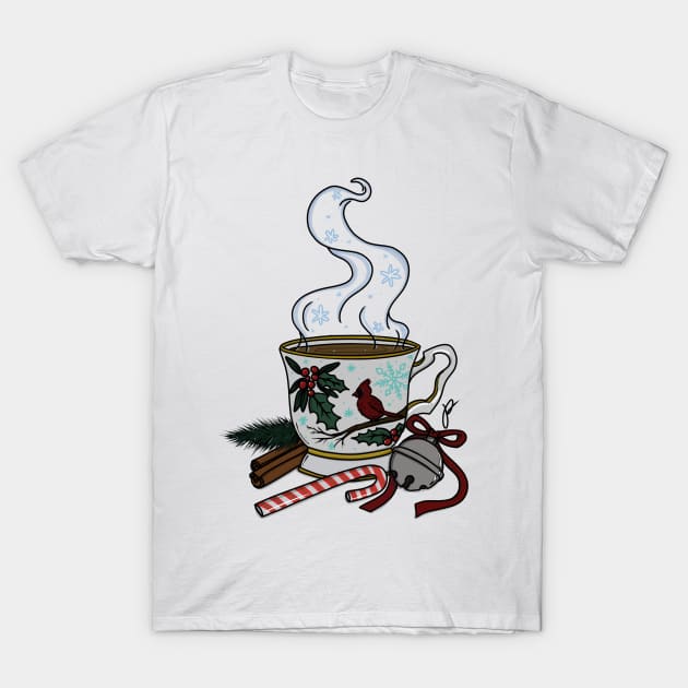 Winter tea cup T-Shirt by MoonstoneandMyth